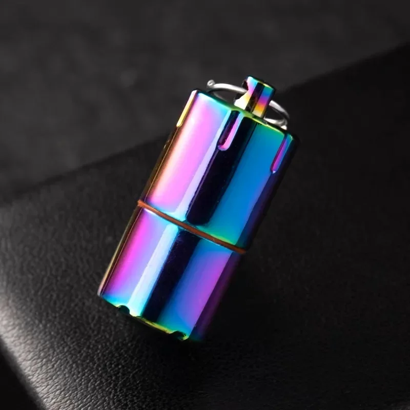 Trench Kerosene Lighter Mini Hangable Keychain Nostalgic Bullet Old-fashioned Gasoline Small Cigarette Lighter Dropshipping