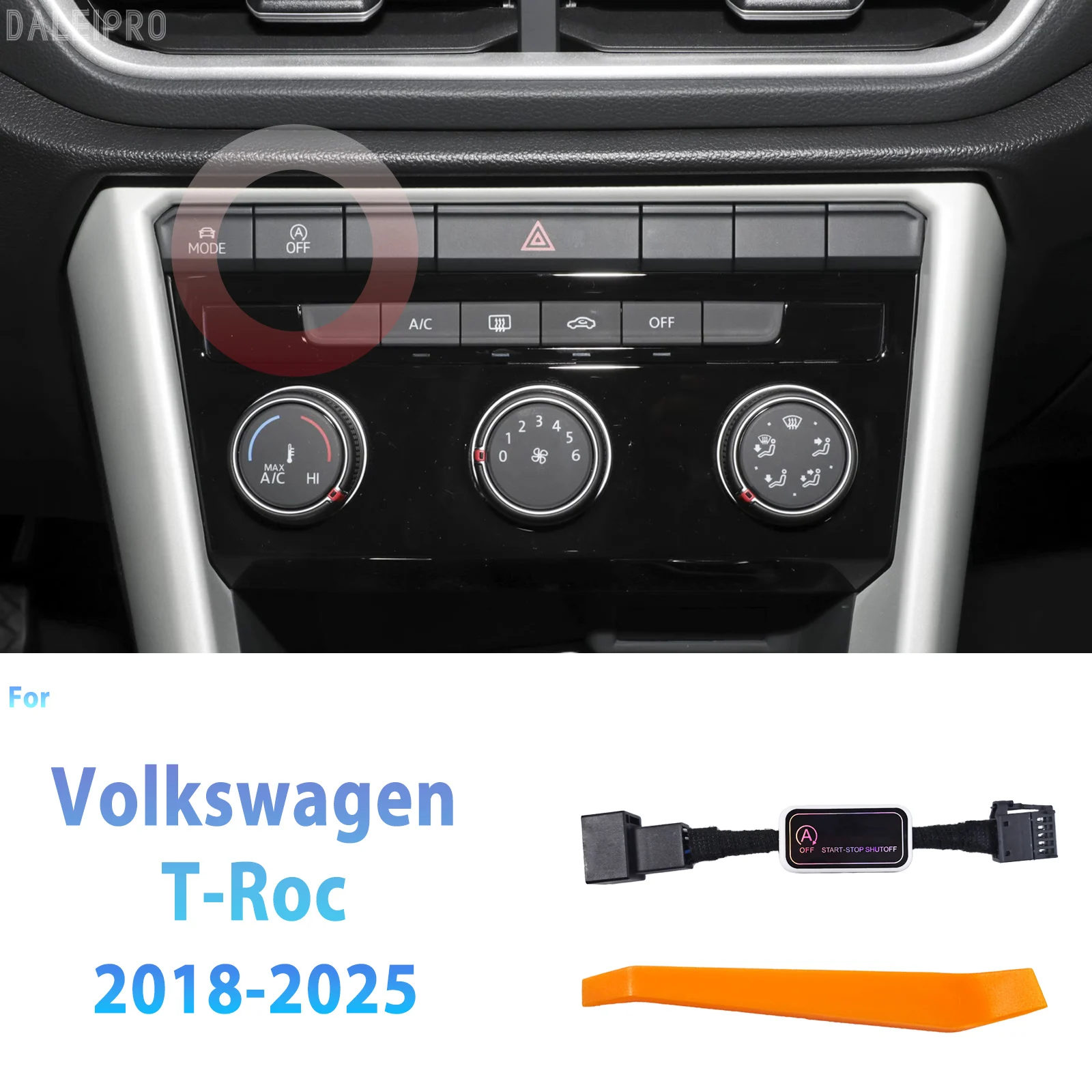 

For Volkswagen VW T-Roc 2018 2019-2024 2025 Automatic Stop Start Engine System Memory Module Cancel Car Auto Start Stop Switch