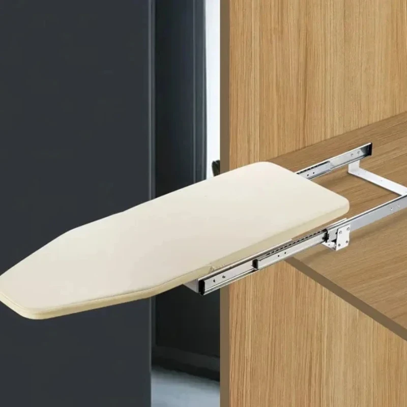 Push-pull folding ironing board hidden ironing board in the cloakroom Damping telescopic iron pad