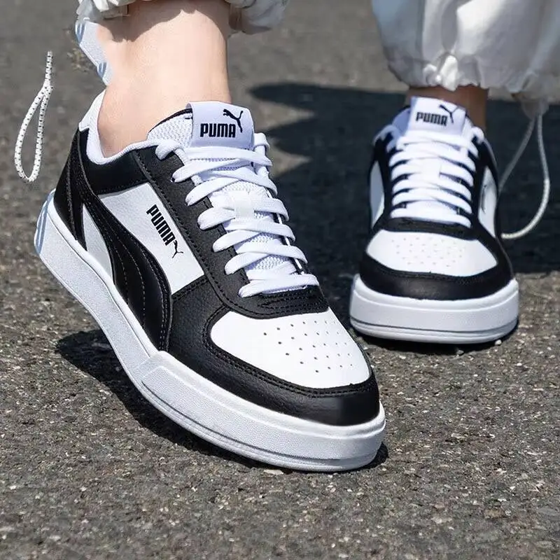 

Новые кроссовки PUMA унисекс 2026 года, черно-белые, повседневные, модель 380810-45, с резиновой подошвой и верхом из синтетической кожи