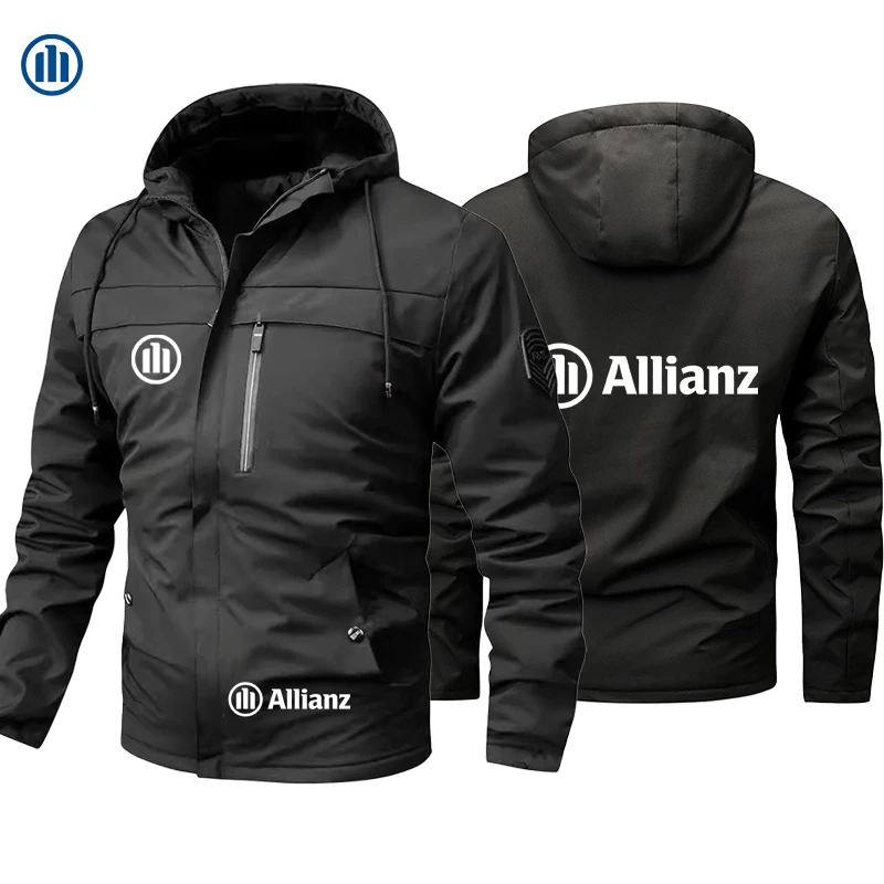 

Allianz logo 2026 Men's Waterproof Hiking Jacket Large Size Windproof Windbreaker Camping Hunting Running Trekking Fishing Coat