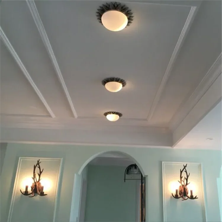 Roman ceiling lamps, sunshades, porches, foyers, bedrooms, attics, Mediterranean, European, Roman sun shower lamps