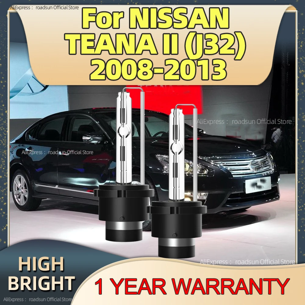 

2PCS 12V 35W HID Bulb Xenon Headlight D2R Light 6000K White Car Lamp For NISSAN TEANA II J32 2008 2009 2010 2011 2012 2013