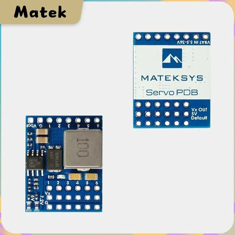 

Matek PDB: 5.5-36V Input, 5-8.2V Adjustable BEC for FPV Drones - Power Distribution Board with 5V/6V/7.2V/8.2V Output