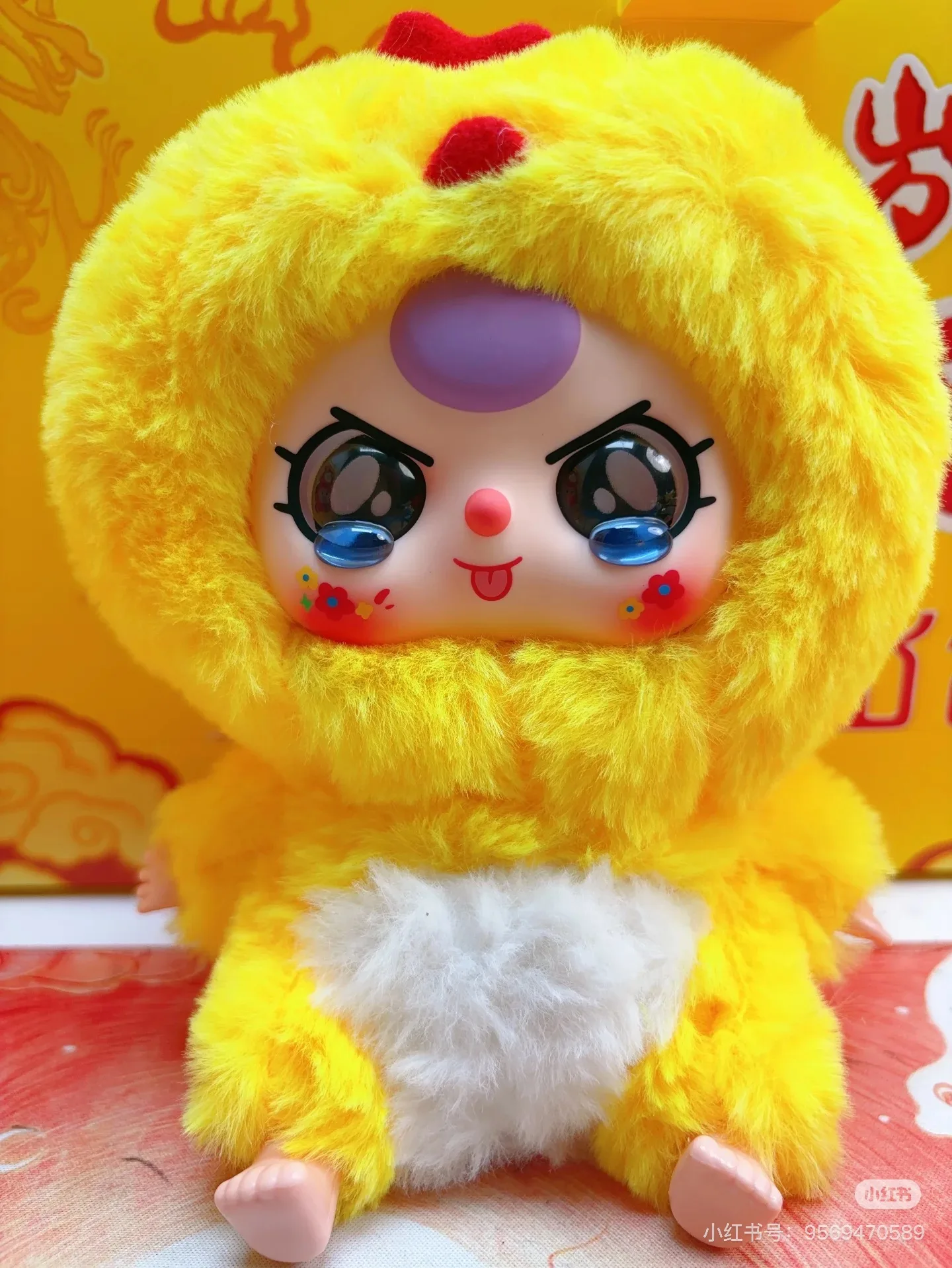 베이비 쓰리 12 중국 십이지신 시리즈 랜덤 박스 비닐 인형 미스터리 박스 귀여운 방 꾸미기 장식품 장난감 여자아이 크리스마스 생일 선물