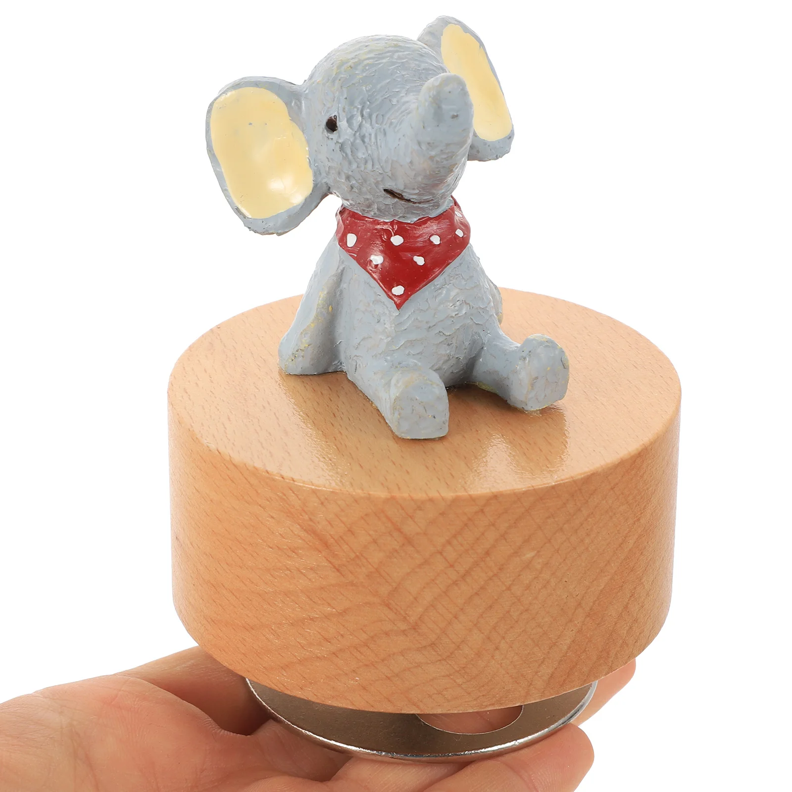 

Wooden Round Design Desktop Music Box Craft Festive Decoration Gift For Party Wedding Bedroom Office Home Delicate