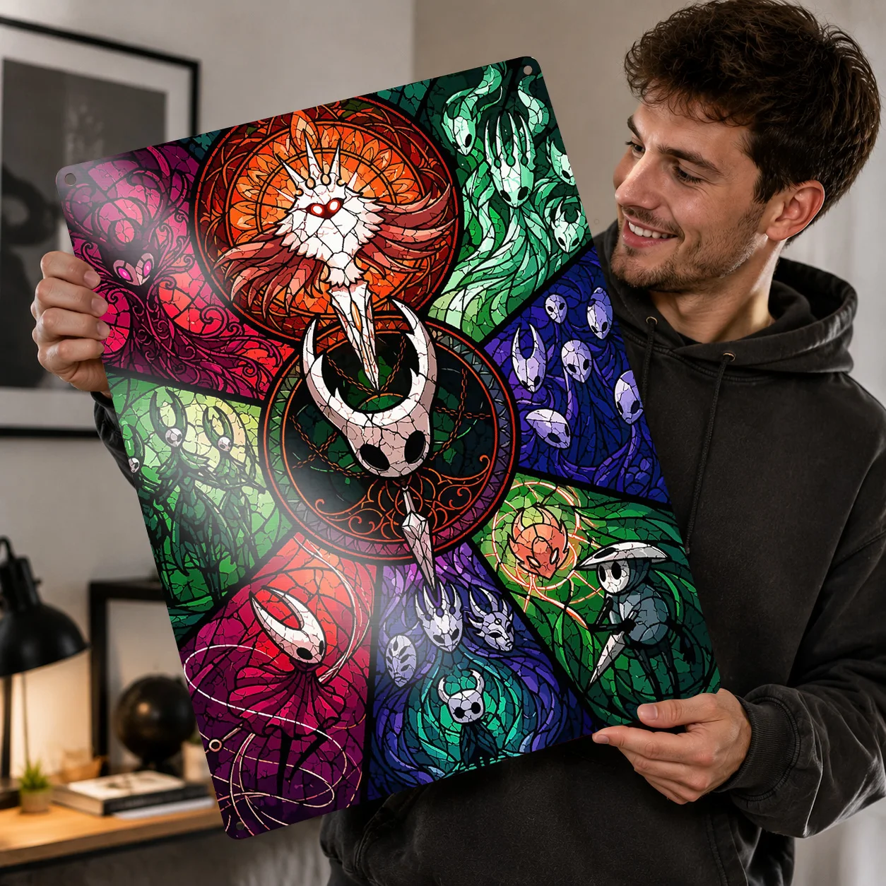 3D Printing Glass - Hollow Knight Stained Glass Art 3D