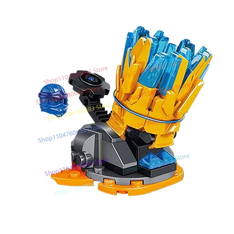 Bloc de construction MOC, toupie, Mini figurine d'assemblage, modèle de décoration, Anime TV saison 18, accessoire, jouet décoratif, cadeau de vacances