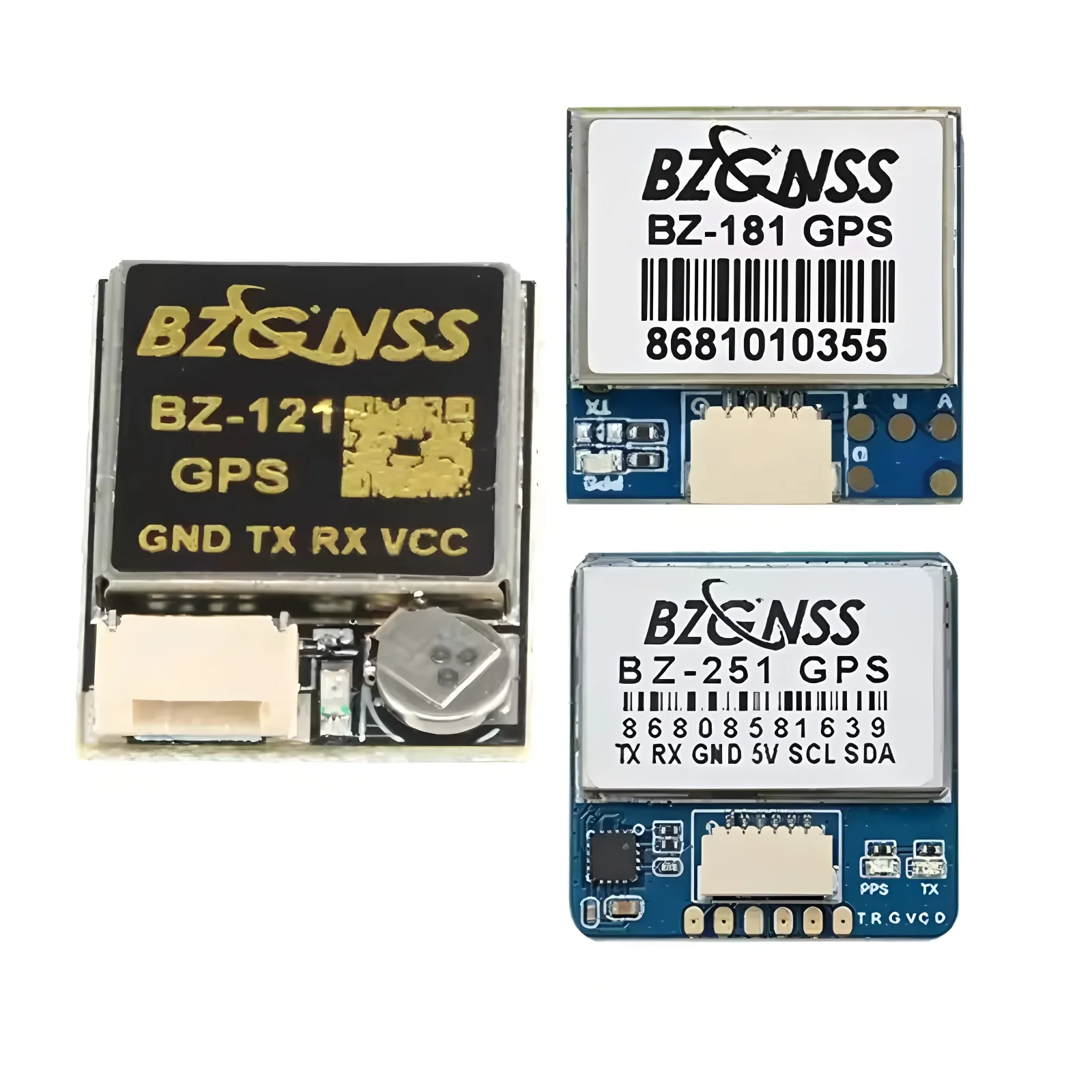BZGNSS Dual Protocol GPS Module BZ-251 BZ-181 BZ-121 FPV Return Hover F7 F4 Flight Control for Fixed Wing Rescue Drones