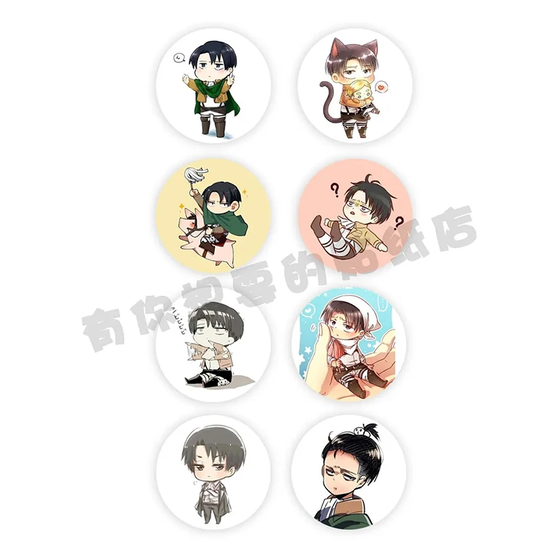 Attack on Titan Animation Comic Peripheral Toy Levi Ackerman Sticker Paper Tape 500 Pics Luggage Guitar Skateboard