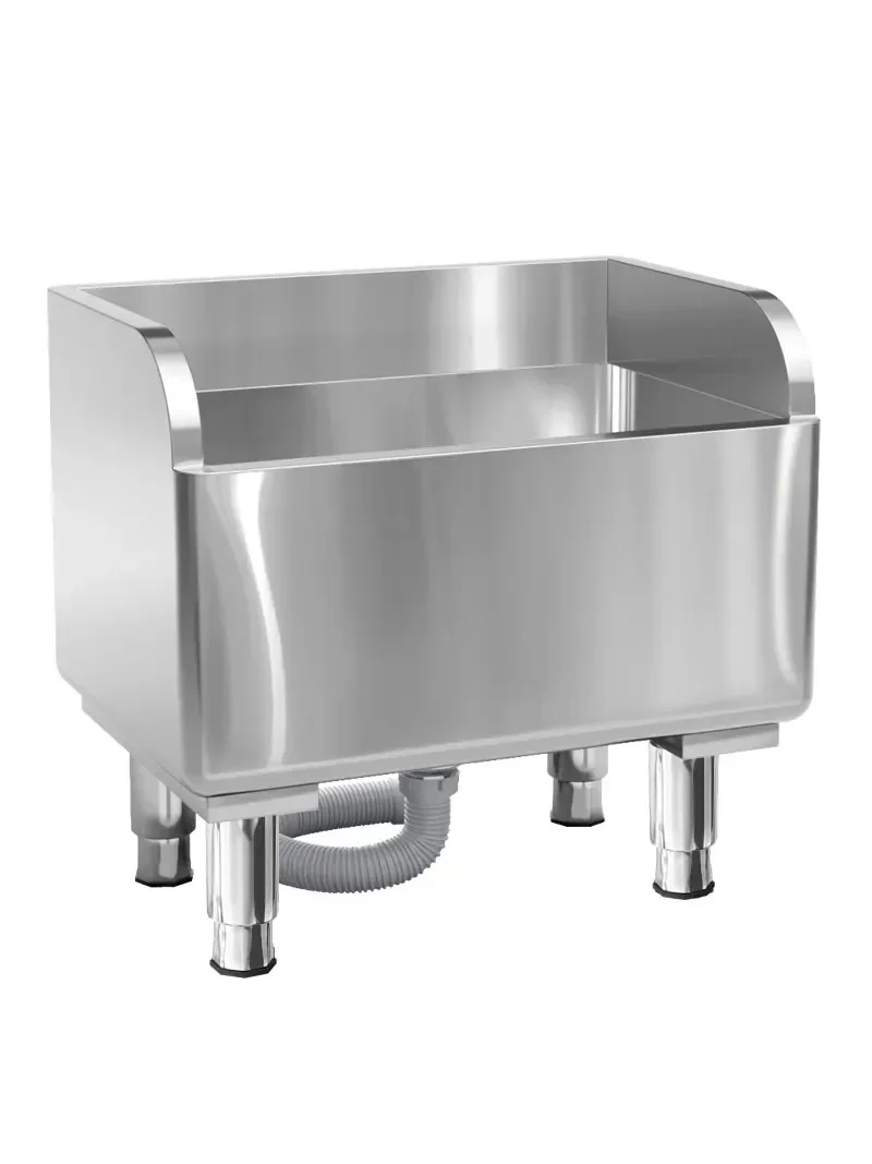 Hot salesStainless steel mop pool rectangular raised anti-overflow pier cloth pool home balcony sink