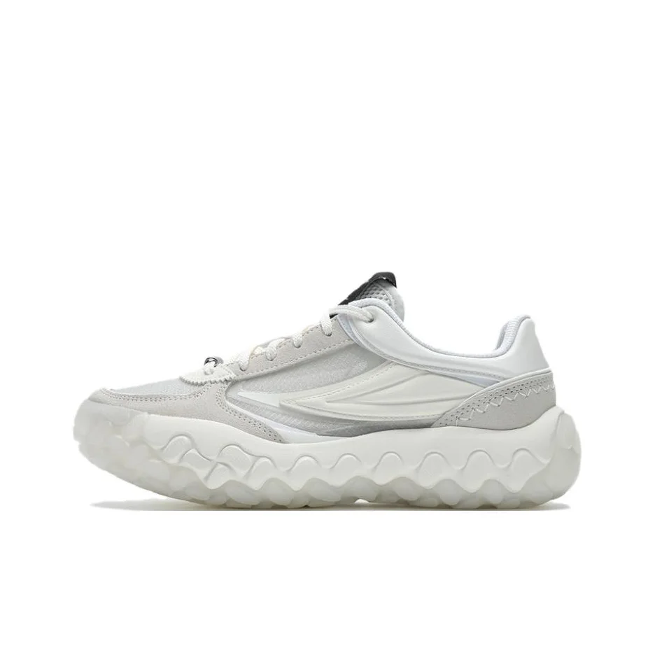 FILA Gara Abrasion Resistant Low top Casual Running Shoes Women's White Gray F12W433201FSV