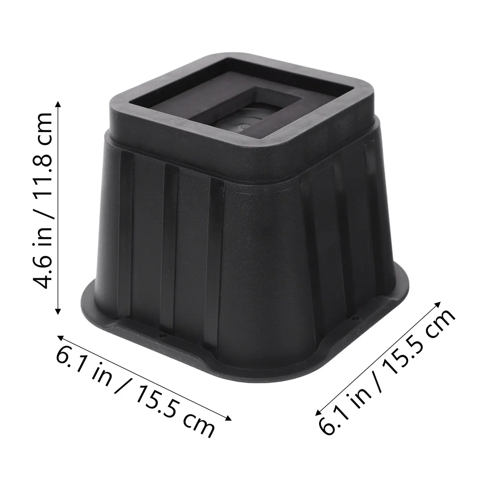4Sets Furniture Feet Levelers Risers Furniture Pads Hardwood Floor Protector Anti Scratch Rubber Feet for Chair Bed Sofa