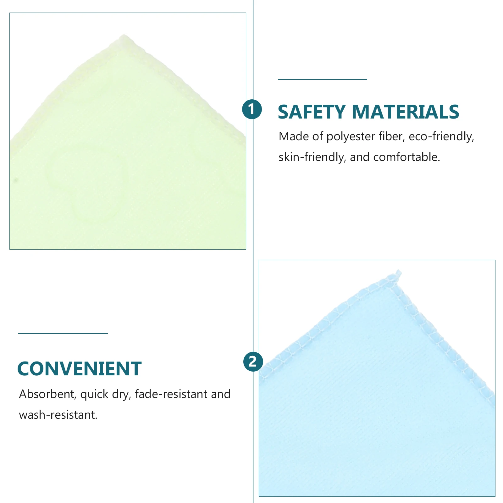 

10 Pcs Fiber Towels Polyester Hand Towels Quick Dry Friendly Washcloths Face Towel Home Barber Shop Microfiber Cloth