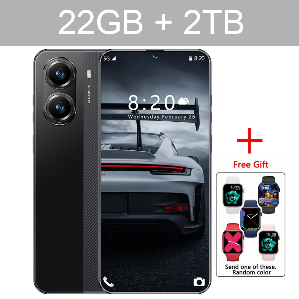 2025 Nieuwe X7 Pro Originele Mobiele Telefoons 7.3inch HD Scherm Smartphone 7800mAh 5G Global Versie Mobiele telefoons Android 14 Mobiele Telefoon