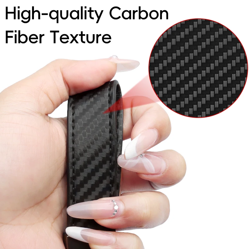 Carbon Faser Leder Zink-legierung Schlüssel Kette Mode Männer Frauen Geschenke Kreative Universal Auto Schlüssel Kette Schlüssel Ring Auto Zubehör – Detail 7