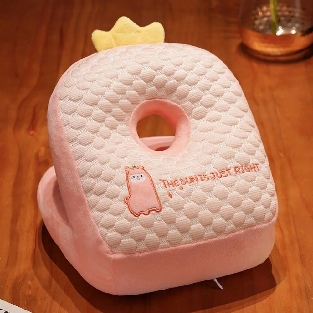 Oreiller de sieste de bureau en forme de dinosaure, haricot de glace, Super doux, Double face, alpaga, jouet en peluche, garde au chaud, oreiller chauffe-mains