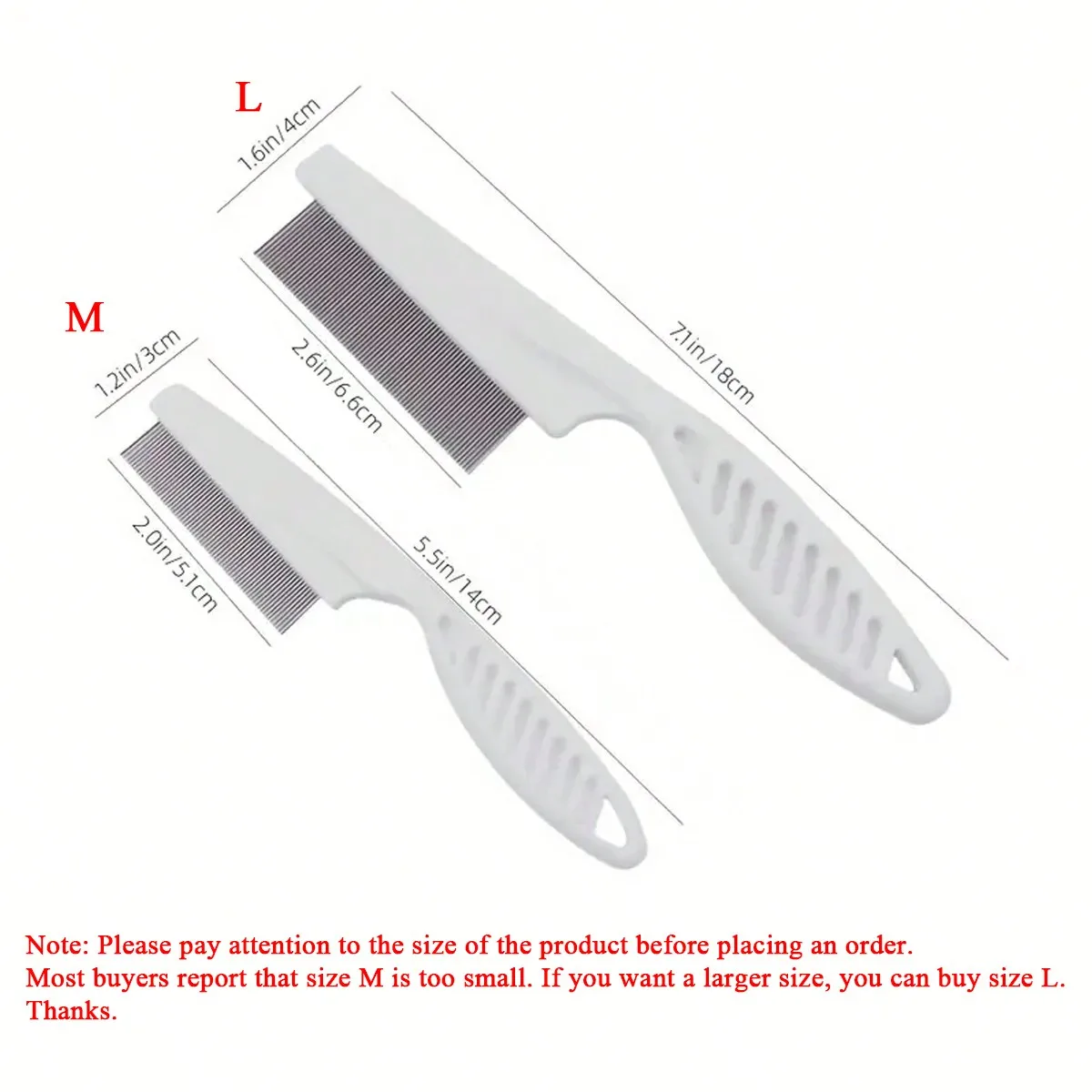 1pcEssential White Pet Hair Comb for Cats Dogs Effortless Grip Good for Bathing Grooming Detangles Cleans  Enhances Coat Health