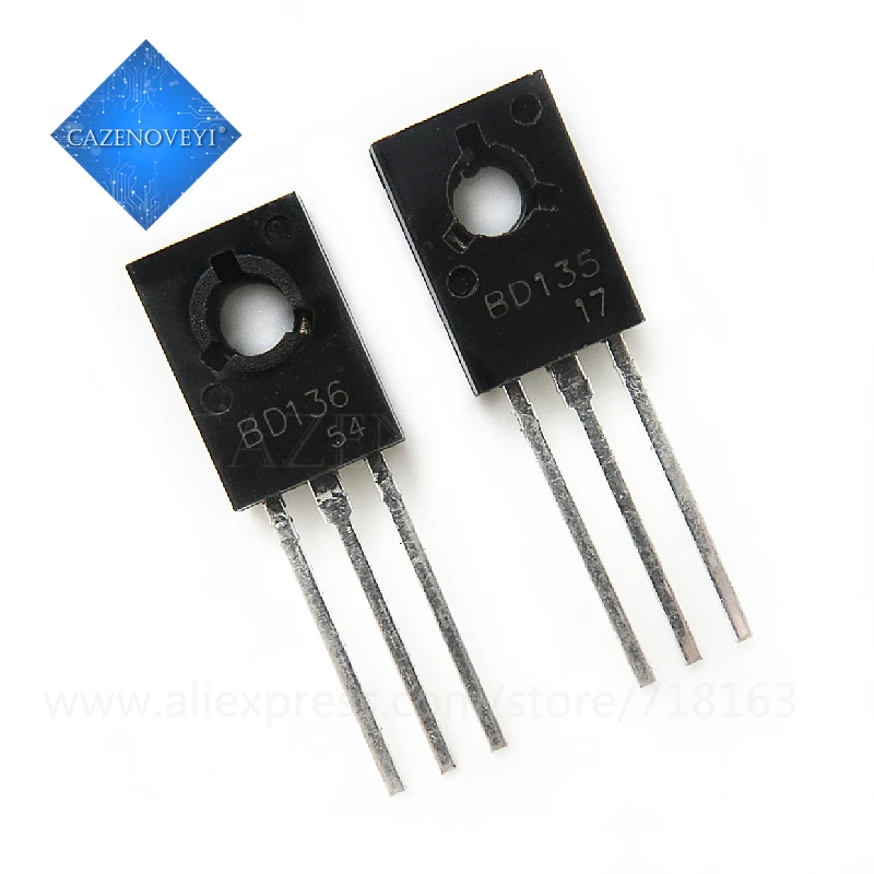 20pcs/lot BD136 TO-126 45V 1.5A In Stock