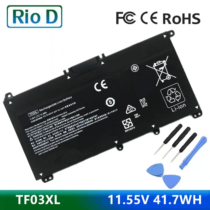 

TF03XL TF03 Battery For HP Pavilion 15-CC 14-bf033TX 14-bf108TX TPN-Q189 TPN-Q190 Q191 14-bf008TU HSTNN-UB7J TPN-Q188