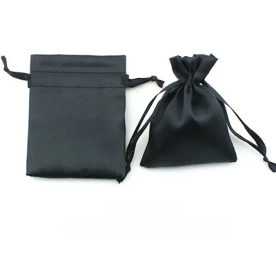 10pcs/Lot Jewelry Satin Pouches Silk Style Bags Gift Bolsa Jewellery Packing Bags Wedding Candy Sachet Can Customized Logo