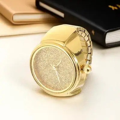 

Glitter Ring Watch Vintage Finger Watch Ring Quartz Movement Stylish Timepiece Accessory Gift For Birthday New Year Pcs