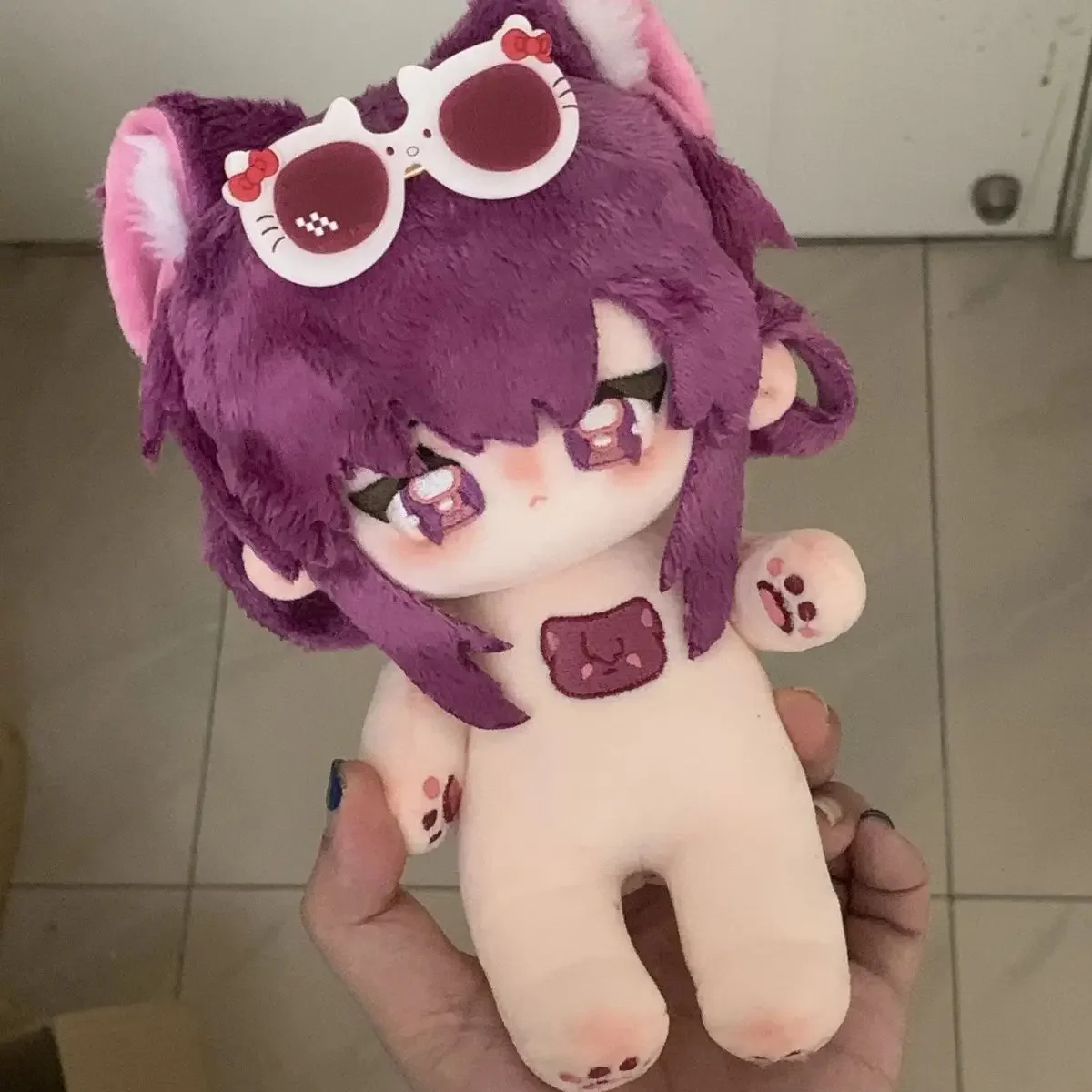 

20 см аниме Honkai: Star Rail Kafka Dress-up Dolls Косплей Хлопковая плюшевая кукла Body Tail Плюшевые игрушки Рисунок Рождественский подарок