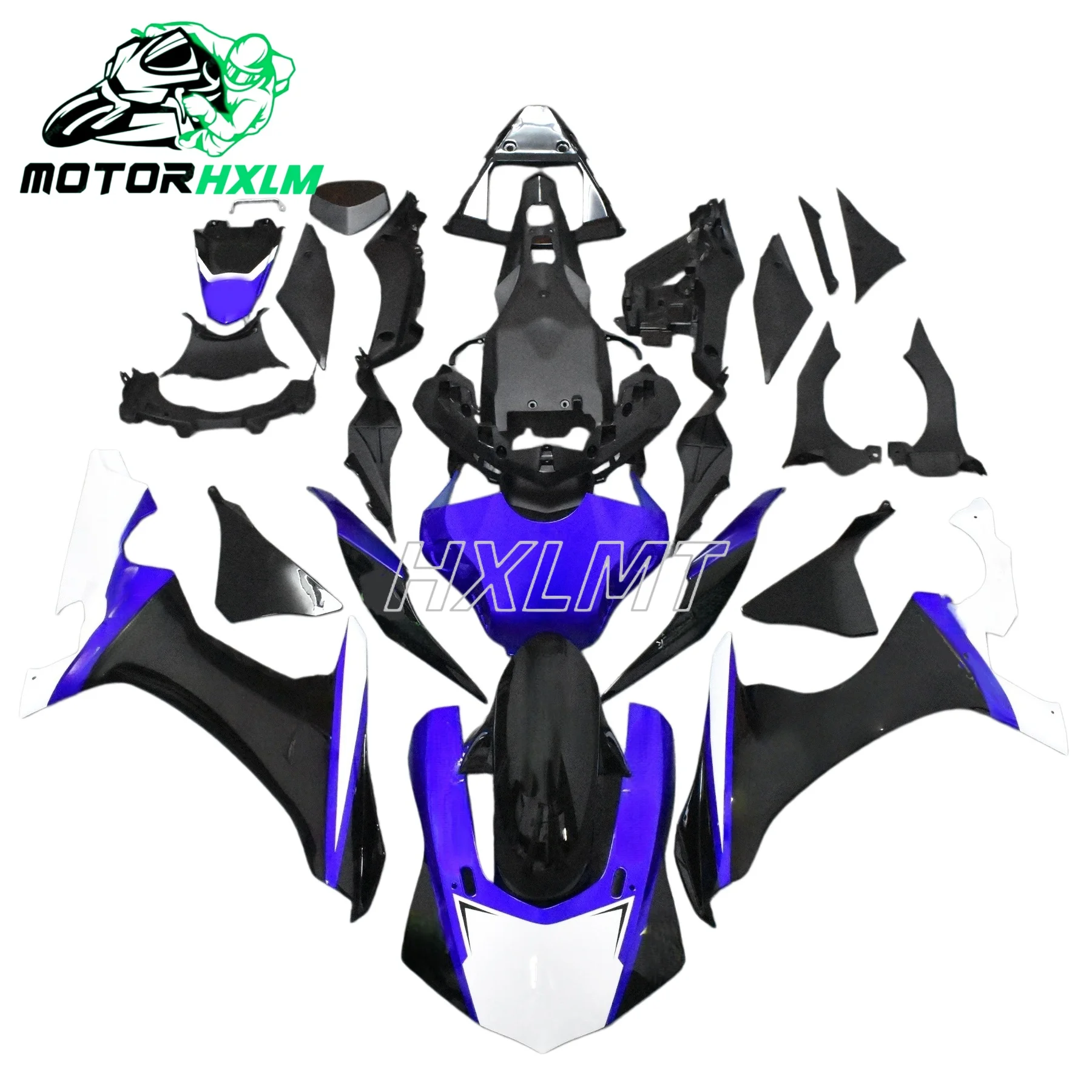 Fit For Yamaha YZF R1 YZFR1 2015 2016 2017 2018 2019 Motorcycle ABS Injection Blue White Fairing Kit
