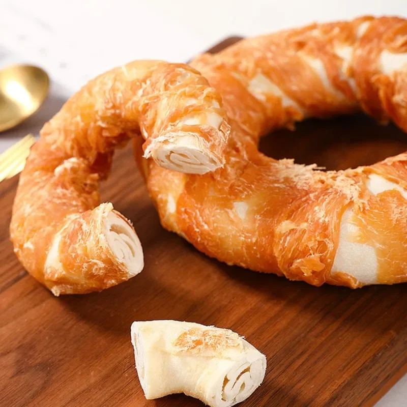 Hund Snacks inter aktive Belohnungen Hund Kraft Huhn und Ente Donuts Haustier Zahnen Stick Welpe Kauen Training Snacks Biss resistent