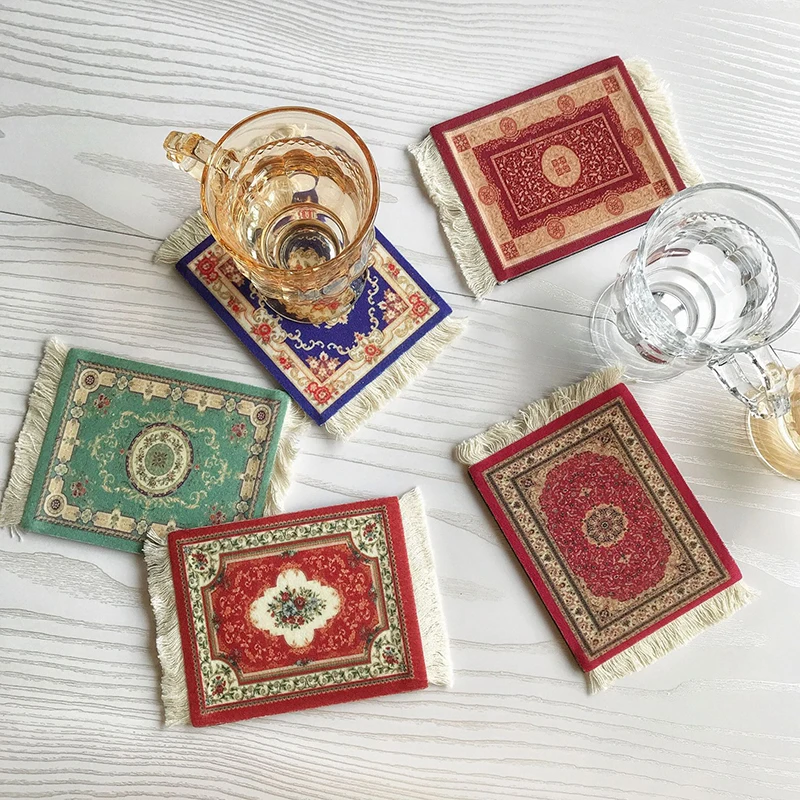 Handgemaakte Bohemian Kwastje Tafel Mat Ins Perzische Retro Antislip Eettafel Mat Keuken Accessoires Decoratie Thuis Pad Coaster