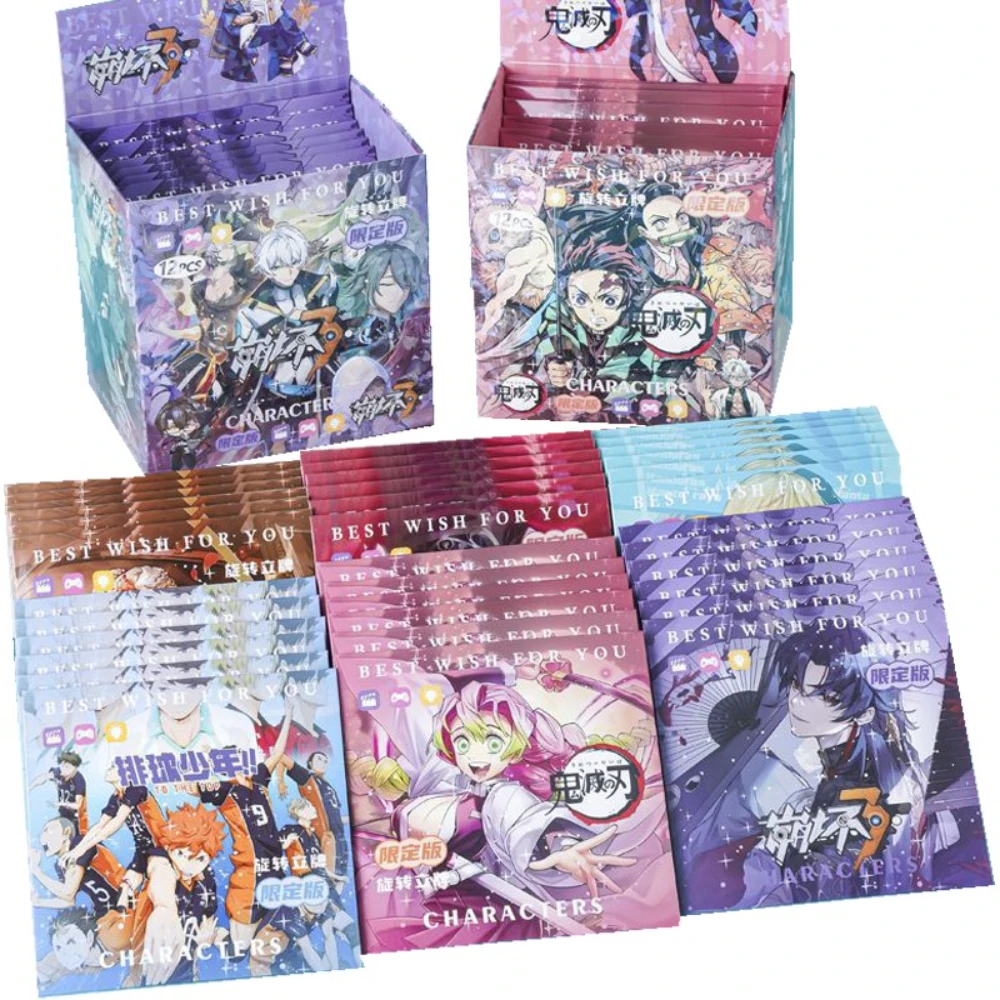 

HATSUNE MIKU Demon Slayer New Anime Periphery Acrylic Rotating Stand Figure Creative Desktop Decorations Fans Collect Gifts