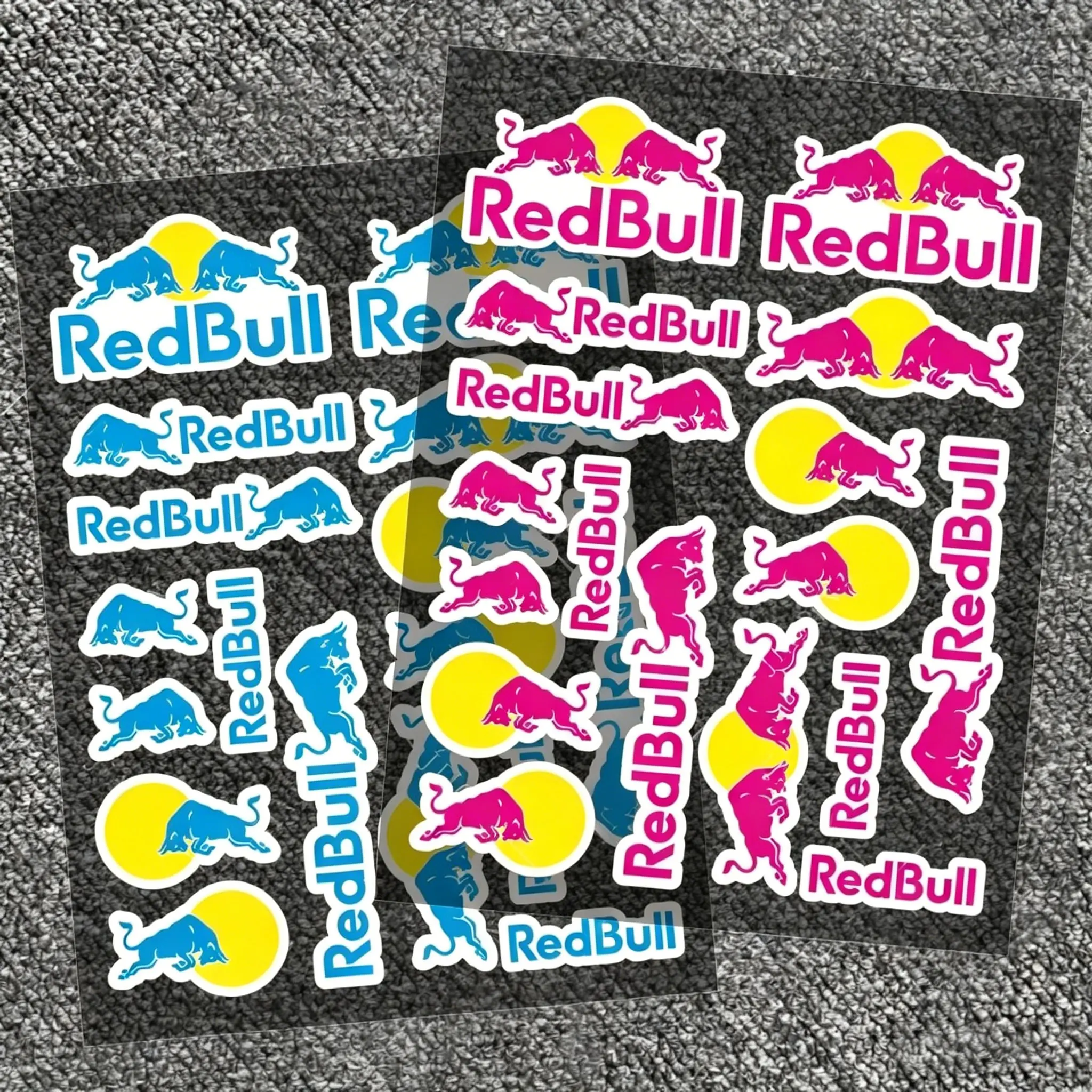 Kit de Calcomanías Reflectantes para Motocicleta Estilo 2026, Logotipo Red Bull, para Casco y Tanque, para Yamaha, Suzuki, Kawasaki, Ducati