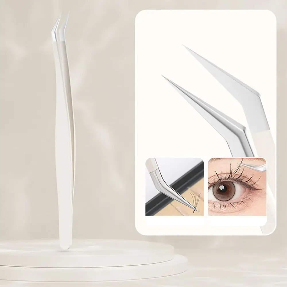 สแตนเลสสตีลแหนบขนตา Professional Anti-Static Lash แหนบ Grafting คิ้วผมคลิปเล็บ Art การประสาน