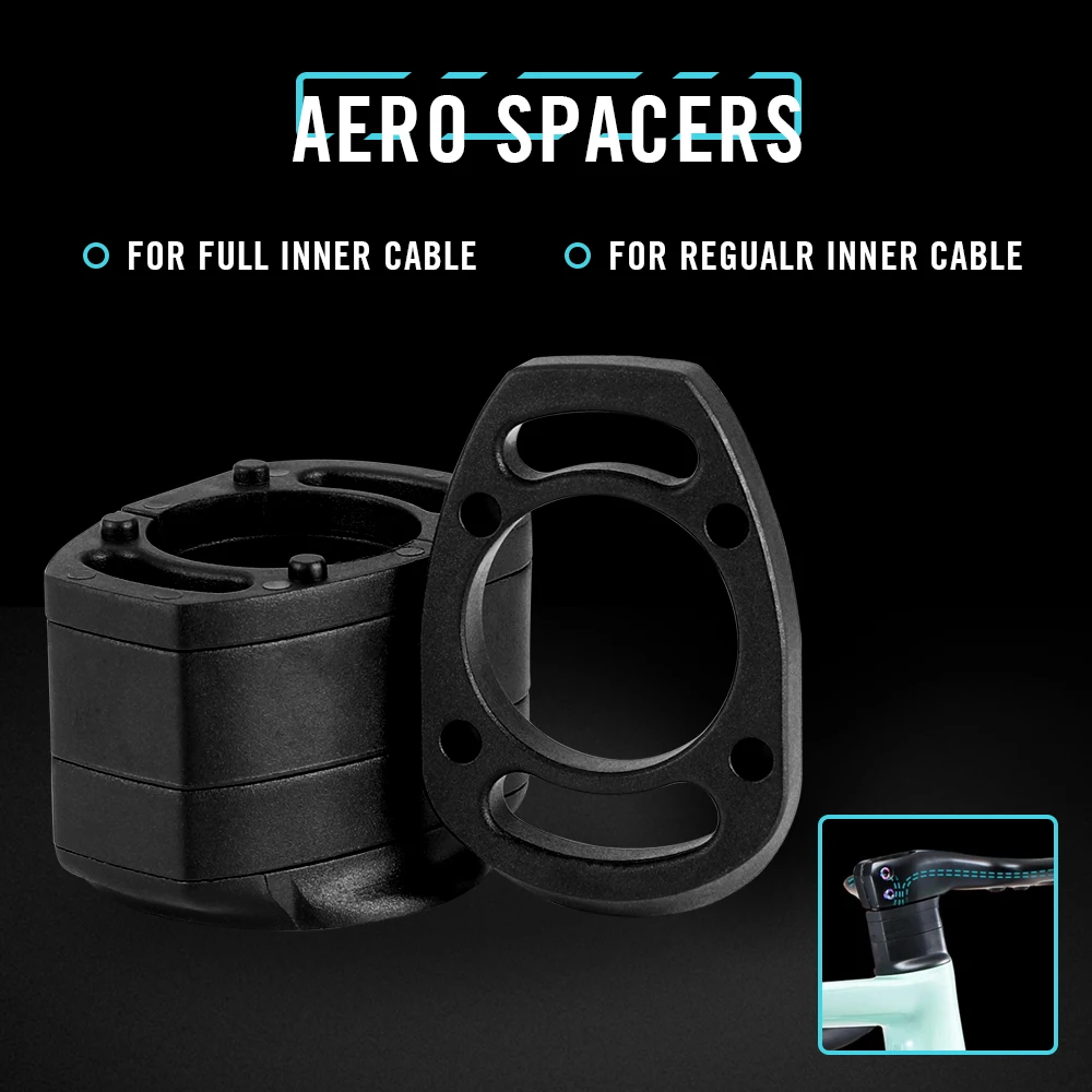 New RYET Intergrated Carbon Handlebar Split  Spacers Kits Plastic Special Washer for Aero Integrated Handlebar Cockpit Spacers