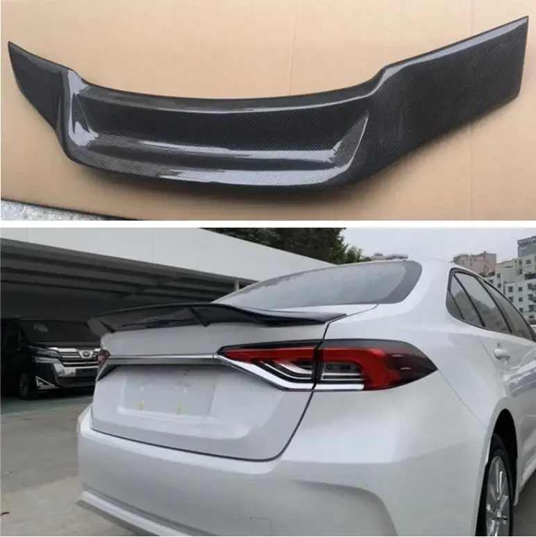 REAL CARBON FIBER REAR WING TRUNK LIP TAIL SPOILER FOR Toyota Corolla 2019 2020 2021 2022 R STYLE