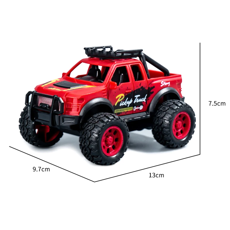 Simulation inertielle camionnette tout-terrain cascadeuse à quatre roues motrices modèle de jouet pour enfants, Anti-chute respectueux de l'environnement, XT212