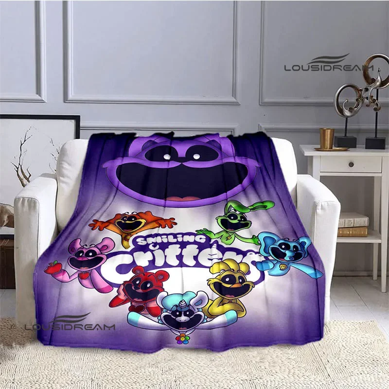 S-smiling critters Cartoon blankets picnic blanket Warm Flannel blankets Soft and comfortable blanket bed linings Birthday Gift