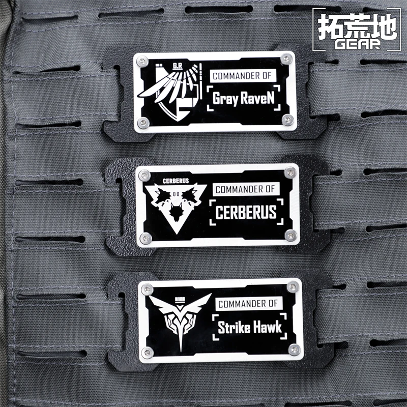 Szary Kruk Karyujący Molle Mark COSPLAY Aluminiowy Plecak Gra Lucia Liv Lee Komandor Prezent dla Fanów Akcesorium