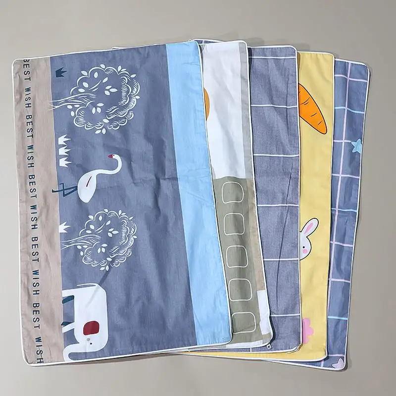 Home Use Cotton Pillowcases Pair Large Size 48x74cm Simple Style Bedding Accessories for Students in Dormitories Single Person