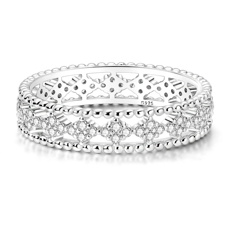 Bague Vintage géométrique scintillante en argent Sterling 925 pour femmes et filles, bijoux originaux, cadeaux d'anniversaire