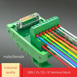 D-SUB DB9/15/25 /37/50 Male to Female Header Breakout Board, DSUB Terminal Block, Connector.