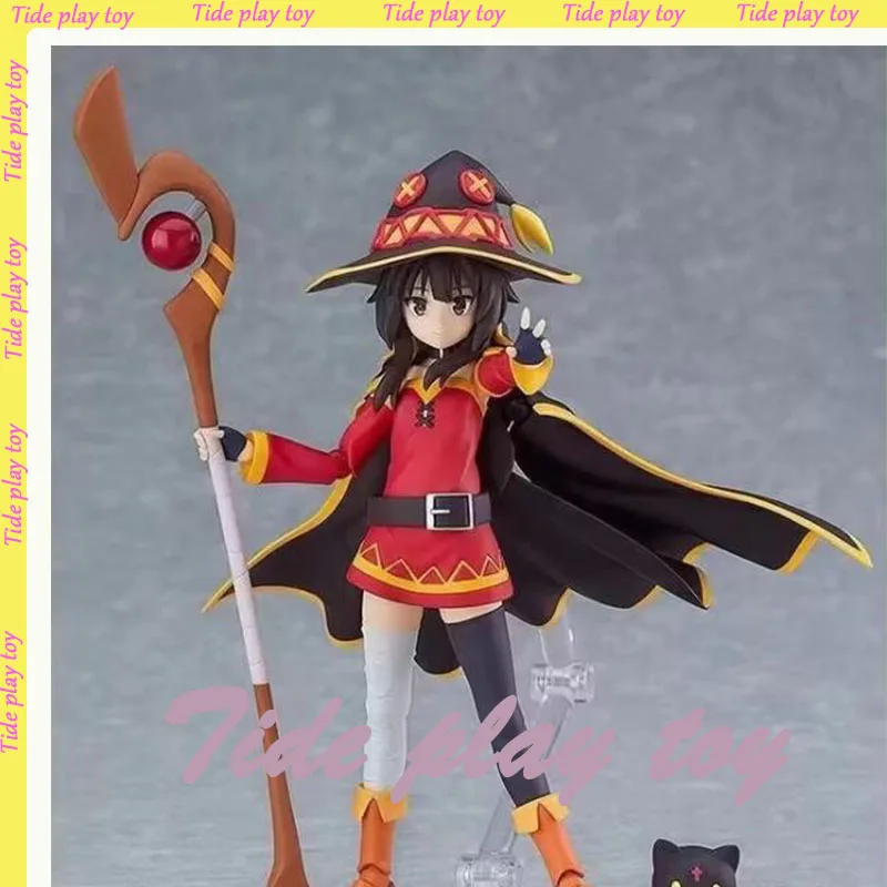 Figma 407 Megumin Figures on This Wonderful World Anime Figure KonoSuba God's Blessing Girl PVC Statue Collectible Model Toys