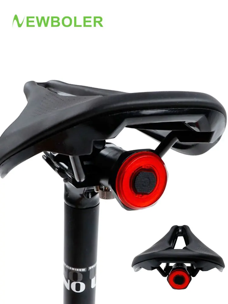 AliExpress NEWBOLER Smart Bicycle Rear Light Auto Start/Stop Brake Sensing IPx6 Waterproof USB Charge cycling