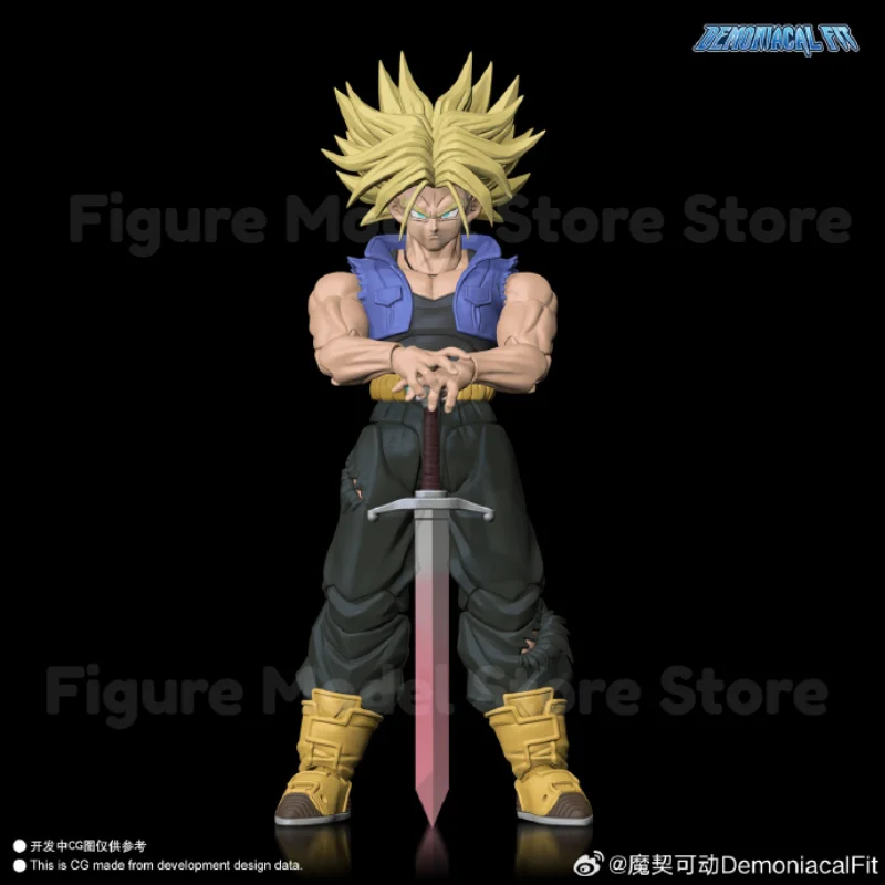 Demoniacal Fit Dragon Ball Z SHF Super Saiyan Trunks The Boy From The Future Son of Tomorrow Anime Action Figure Model Toys