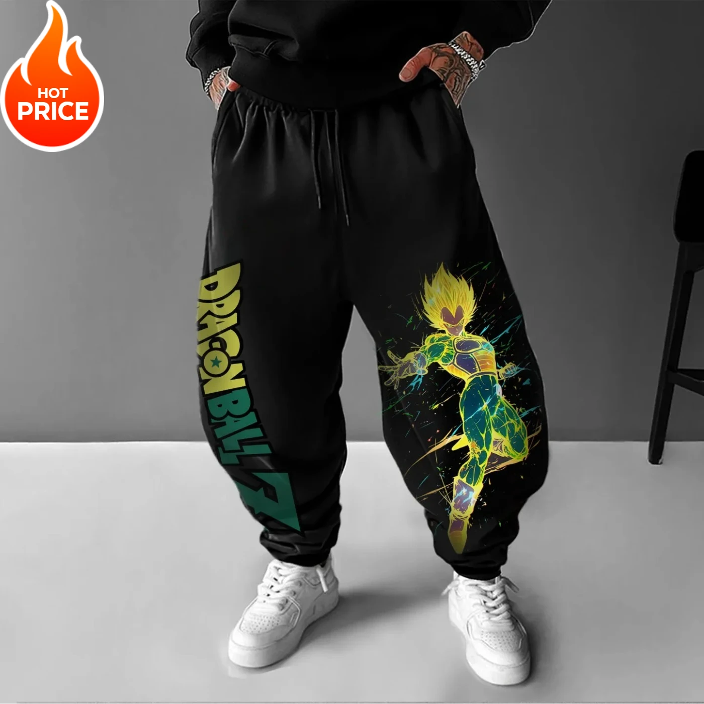 

Мужские зимние спортивные штаны Son Goku Super Saiyan Anime Dragon Ball Harajuku, уличная одежда, женские повседневные спортивные зауженные спортивные штаны Bot