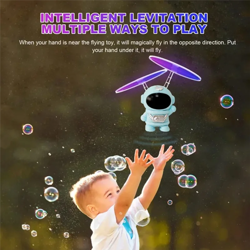 

UFO Spaceman Gesture Sensing Flying Robot Astronaut Spacecraft Helicopter Remote Controlled Airplane Led Kids -Y46A