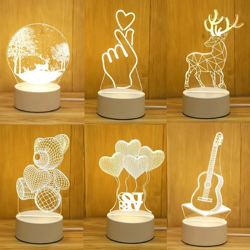 

Wedding Party Birthday Gift Fairy Table Lamp Valentine's Day Room Decoration USB Operated LED Night Light Ornaments Ramadan