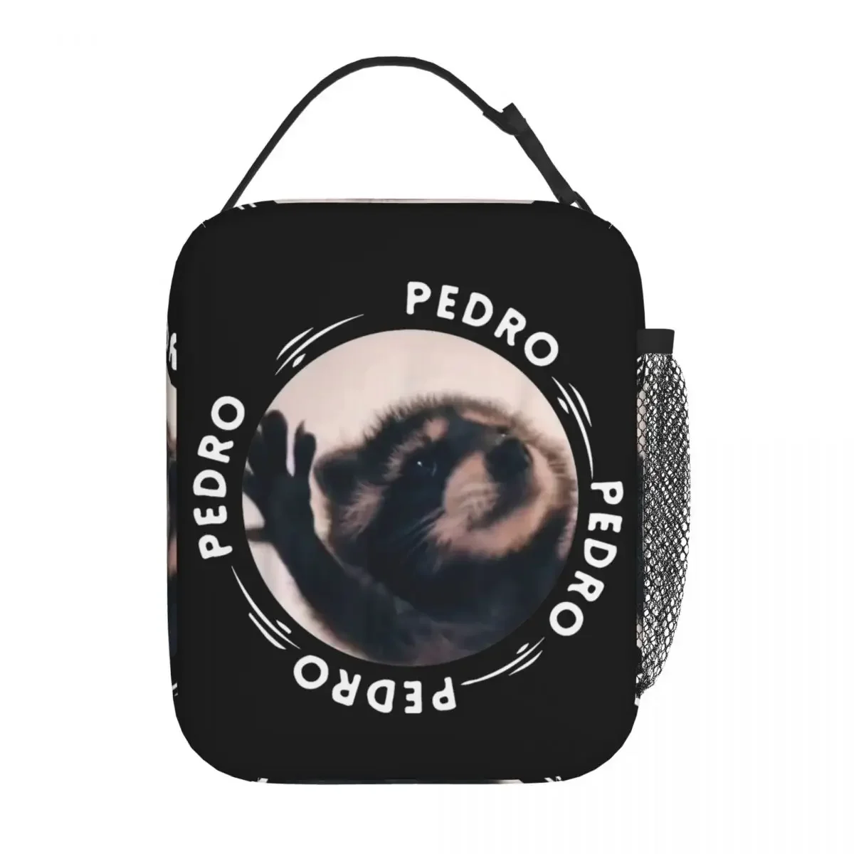 Pedro Dancing Raccoon Insulated Lunch Bags Leakproof Reusable Cooler Bag Tote Lunch Box School Picnic Men Women