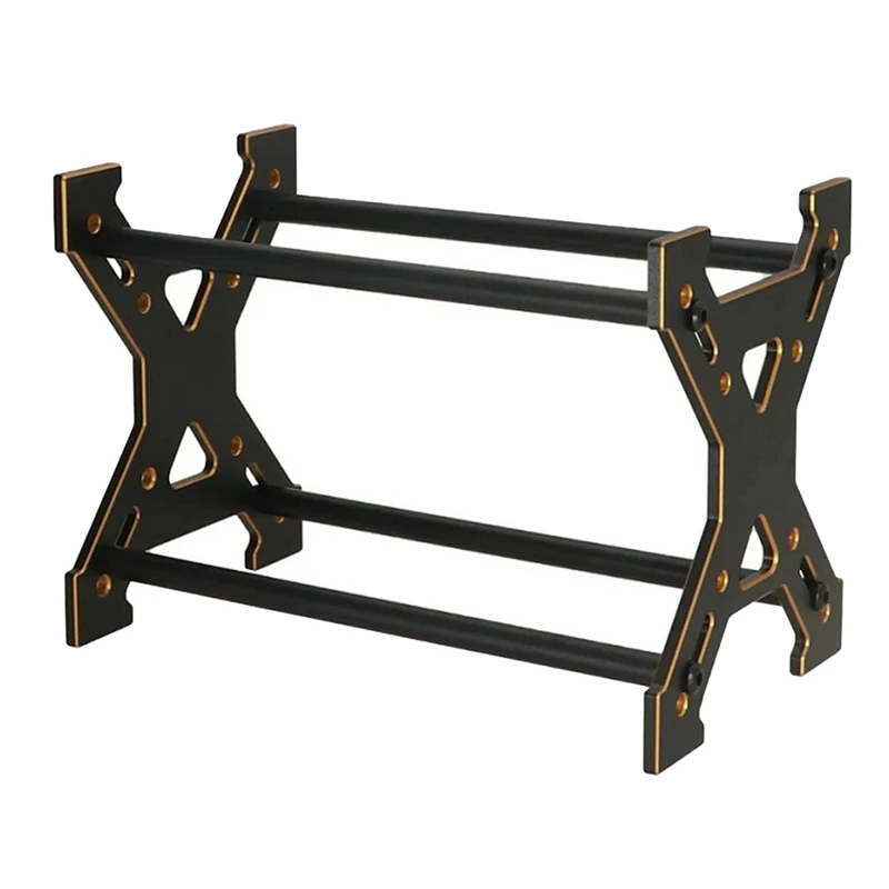 Металлическая полка для стеллажа с колесами для радиоуправляемой модели 1/24 1/18 Axial SCX24 TRX4M Fcx24, игрушки с дистанционным управлением, золотые детали