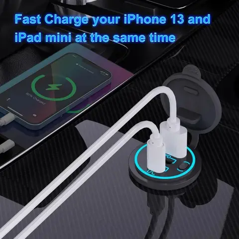 6 best sales usb charger socket - №4